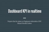 Dashboard KPI in realtime - openaccess.uoc.eduopenaccess.uoc.edu/webapps/o2/bitstream/10609/45685/9... · part important del mateix, ja que ens permet aproximar comportaments futurs