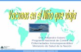 Dra. Alejandra Gaiano Programa Nacional de ... PROGRAMA DE INMUNIZACIONES. ARGENTINA 2010 Evaluaci£³n
