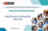 COBERTURAS DE VACUNACIÓN. PERÚ 2018...DIRECCIÓN DE INMUNIZACIONES DIRECCIÓN GENERAL DE INTERVENCIONES ESTRATÉGICAS EN SALUD PÚBLICA COBERTURAS DE VACUNACIÓN. PERÚ 2018 Vacunas