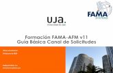 Formación FAMA-AFM v11 Guía Básica Canal de Solicitudes · Catálogo de Servicios (I) Descripción del Catálogo de Servicios Correctivo Para solicitar a la UT la reparación de