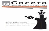 Municipal de Zapotl n - Ciudad Guzmánciudadguzman.gob.mx/Documentos/Ordenamientos/... · proceso de mejora regulatoria en el Municipio. X. Promover las mejores prácticas en el desarrollo