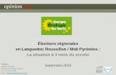 Élections régionales en Languedoc Roussillon / Midi ... · OpinionWay pour - Elections régionales en Languedoc Roussillon / Midi-Pyrénées : la situation à 3 mois du scrutin