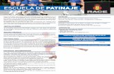 ESCUELA DE PATINAJE - RACEEscuela de Patinaje del RACE • Directora: Carla de Vicente • Tel. 609 040 882 • E-mail: devicente.carla˚gmail.com CONTACTO TARIFAS ESCUELA DE PATINAJE