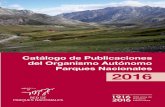 Catálogo de Publicaciones del Organismo Autónomo Parques ...rerb.oapn.es/images/catalogopublicacionesoapn2016.pdf · Colección: Cuadernos de la Red de Parques Nacionales Materia: