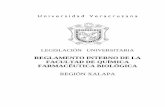 REGIÓN XALAPA - Universidad Veracruzana · 2015-12-02 · reglamento interno de la facultad de quÍmica farmacÉutica biolÓgica regiÓn xalapa 3 servicio social capÍtulo ix de