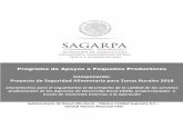 Componente: Proyecto de Seguridad Alimentaria para Zonas ...sda.guanajuato.gob.mx/contenido/adjuntos/marco_juridico/2018/... · Unidad Técnica Nacional FAO Programa de Apoyos a Pequeños
