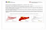 BUTLLETÍ CLIMÀTIC MENSUAL. AGOST DEL 2017static-m.meteo.cat/wordpressweb/wp-content/uploads... · Els valors d’irradiaci ... culminants del Pirineu català van aparèixer lleugerament