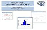 Pràctiques d’Estadística P2.1 Estadística DescriptivaP2.1 Estadística Descriptiva Francisco Palacios Universitat Politècnica de Catalunya Febrer 2015 v2.1 F. Palacios 2015 Contingut