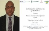 Dr. Sarangu Hewage Sirimawan Ajantha De Silva …. Sri Lanka.pdfDr. Sarangu Hewage Sirimawan Ajantha De Silva Director Natural Resources Management Centre Department of Agriculture