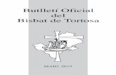 Butllet£­ Oficial del Bisbat de Tortosa - Obispado de Tortosa Durant els darrers anys, un dels temes