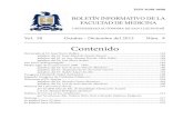 Contenido - Facultad de Medicina Inicio. 58 Num. 4.pdf · Director de la Facultad de Medicina Dr. José Miguel Torre López (1919 - 2004) Fundador y Editor Emérito Boletín Informativo