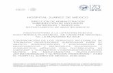 HOSPITAL JUÁREZ DE MÉXICO - gob.mx · direcciÓn de administraciÓn subdirecciÓn de recursos materiales y servicios departamento de abastecimiento convocatoria a la lictaciÓn