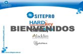 BIENVENIDOS - Sitepro · Aplicable en desarrollos monousuarios y multiusuarios, utilizando el modelo HARDkey NET, manteniendo el control de la cantidad de licencias “concurrentes”que