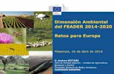 Dimensión Ambiental del FEADER 2014-2020 Retos para Europa - Ministerio para la ... · 2018-04-12 · limitaciones naturales u otras limitaciones específicas), los sistemas agrarios