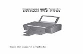 Impresora multifunción KODAK ESP C310 · 2012-04-29 · Cuando se instala una nueva impresora, esa impresora será la predeterminada. Si la impresora multifunción no es la impresora
