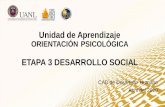 Unidad de Aprendizaje... · Unidad de Aprendizaje ORIENTACIÓN PSICOLÓGICA ETAPA 3 DESARROLLO SOCIAL CAD de Desarrollo Humano Abril del 2020 . Competencia General 15. Logra la adaptabilidad