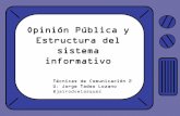 Opinión Pública y Estructura del sistema informativo · 2014-10-05 · de movilizar la opinión pública y de modificar la política exterior. Es el fenómeno a través del cual