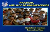 PROGRAMA AMPLIADO DE INMUNIZACIONES - bvs.hn PROGRAMA . AMPLIADO DE INMUNIZACIONES . Repأ؛blica de Honduras