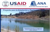 Proyecto para la Adaptacióny Resiliencia-Agua PARA -Agua - Comunidad de …para-agua.net/extras/chirilu/Taller_de_Resultados_04.10... · 2019-05-05 · encargado entre otras cosas