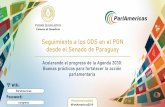 Seguimiento a los ODS en el PGN desde el Senado de Paraguay · Plan Nacional de Desarrollo 2030 y el Seguimiento de los ODS dentro del Tablero de Control Ejes Estratégicos PND 2030