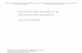 Derecho de acceso a la información pública · El derecho de acceso a la información pública en México. III. El derecho de acceso a la información pública de acuerdo con los