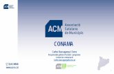 Presentación de PowerPoint - Conama 2018...La ACM 3 100 % 42 Consejos Comarcales 97 % 9.707 Concejales 98 % 932 ayuntamientos 19 de cada 20 entidades locales forman parte de la ACM.