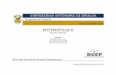 MATEMÁTICAS II - dgep.uas.edu.mxdgep.uas.edu.mx/programas2018/semestre2/MATEMÁTICAS_II_2018.pdf · Plan de Estudio 2018 Bachillerato General pág. 2 BACHILLERATO GENERAL MODALIDAD