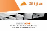 CANALETAS DE PVC PARA CABLEADOsija.es › catalogos › am2 › am2-catalogo-canaletas.pdf · Canaletas construidas en PVC libre de plomo, PVC: UL94, V0 M1 Anchos de 12 a 120 mm,