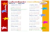 Calendario Escolar 2019-2020 (1 página)Inicio de las clases para Educación Secundaria y Bachillerato. Fin de las clases 2º de Bachillerato. Mi ja s (M ála ga) Inicio de las clases