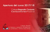 Apertura del curso 2017/18 - Corazonistas Madrid• Reunión de padres de 1º de la ESO: 18:30h, Sala de Audiovisuales. • Día 11: • Comienzo del curso -Presentación-. • Reunión