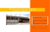 C.E.I.P. ALCÁZAR Y SERRANOceip-alcazaryserrano.centros.castillalamancha.es/... · Memoria Final Anual Curso 2018-19 C.E.I.P. ALCÁZAR Y SERRANO Avda. Virgen de Gracia, 66 - 02660