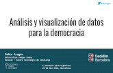Análisis y visualización de datos para la democracia · 2016-11-25 · Análisis y visualización de datos para la democracia Pablo Aragón Universitat Pompeu Fabra Eurecat - Centre