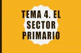TEMA 4. EL SECTOR PRIMARIO - blogs.smbosque.esblogs.smbosque.es/ciencias-sociales/files/2020/05/... · TEMA 4. EL SECTOR PRIMARIO. El sector primario ... Casi el 80% se dedica a cultivos