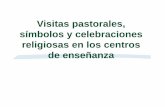 Visitas pastorales, símbolos y celebraciones religiosas en los … · 2019-12-13 · CELEBRACIONES RELIGIOSAS ¿Se pueden organizar actividades confesionales en horario lectivo dirigidas