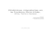 Arica, Tacna e Iquique - El Colegio de Michoacán · LA MIGRACIÓN EN LA FRONTERA PERÚ-CHILE: PANORÁMICA GENERAL DE TACNA, ARICA E IQUIQUE 5 1.1. La realidad migratoria en una zona