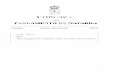 DEL PARLAMENTO DE NAVARRA · —Informe de fiscalización sobre el Ayuntamiento de Burlada, ejercicio 2018, emitido por la Cámara de Comptos (Pág. 2 ). 1 X Legislatura Pamplona,