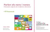 Presentació - Institut infància i adolescència · 2018-02-26 · CIUTADANS PROTAGONISTES : construcció de l’agenda de propostes i campanya d’inidènia 2. ... de els polítiques
