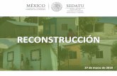 RECONSTRUCCIÓN · 171 mil 990 viviendas dañadas 111 mil 687 daño parcial 60 mil 303 daño total