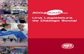 Una Legislatura de Diálogo Social - UGTportal.ugt.org/actualidad/2008/febrero/20042008... · Edita: Comisión Ejecutiva Confederal de UGT (C/ Hortaleza, 88 - 28004 Madrid) Fecha