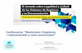 Conferencia: “Blockchain: Registros, criptomonedas y usos ... · sus monedas a la dirección Bitcoin. Para transaccionar, cada usuario necesita un monedero de Bitcoin… - Bitcoin