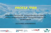 Programa de reorganización del espacio aérea e ...€¦ · El Programa de reorganización del espacio aéreo e implantación de la navegación basada en performance - PROESA /PBN