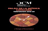 PALAU DE LA MÚSICA CATALANA€¦ · AL PALAU DE LA MÚSICA CATALANA ORQUESTRA SIMFÒNICA CAMERA MUSICAE. TEMPORADA 2019-20 AL PALAU DE LA MÚSICA CATALANA LA PASTORAL DE BEETHOVEN