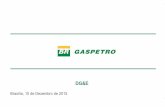 DG&E - camara.leg.br · distribuidoras e transportadoras de gás natural. Capital Subscrito da Gaspetro (Posição em 31.10.2015) Acionista Ações Ordinárias Ações Preferenciais