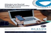 Master Social Media y Community Managment - UTEL · digital. Nos centraremos en la definición de una estrategia y estilo de redacción, una selección de contenidos, la búsqueda