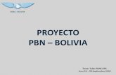 PROYECTO PBN BOLIVIA - icao.int · Proyecto de Radarización del Espacio Aéreo en su totalidad. Mejoramiento de Infraestructura de Comunicaciones. FLOTA Aeronaves extranjeras con