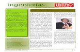 Ingenierías - inicio | IBERO€¦ · Fernando Solares Valdés 1 I.REPORTAJE ESPECIAL: ... El Dr. Carlos Villegas Quezada fue invitado a participar como uno de los autores, elaborando