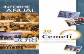 Informe Anual Cemefi 2018 · Informe Anual Cemefi 2018 Consejo Directivo 2018-2019 Mensaje del Presidente del Consejo Directivo Mensaje del Presidente Ejecutivo Centro Mexicano para