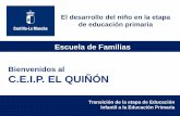Escuela de Familias Bienvenidos al C.E.I.P. EL QUIÑÓNceip-elquinon.centros.castillalamancha.es/sites/... · 2. El currículo y la organización en la Educación Primaria Esquema