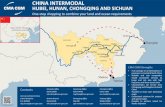 CHINA INTERMODAL HUBEI, HUNAN, CHONGQING AND SICHUAN CHINA... · 2017-02-27 · Chengdu a Rail 6 Luzhou a Chengdu Barge 12 Yibin a 14 PROVINCE FPD (Import) GATEWAY PORT MODE TRANSIT