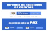 DE CUENTAS - minsalud.gov.co · 2019-06-07 · Informe de Rendición de Cuentas de la Construcción de Paz Acción 1. Plan Nacional de Salud Rural- Capacidad Instalada Compromiso